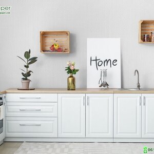 วอลเปเปอร์ลายเส้นผ้าไหม สีเงิน