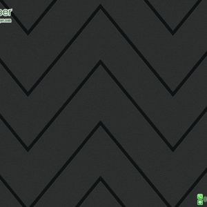 วอลเปเปอร์ติดผนังลายเส้นซิกแซก สีดำ