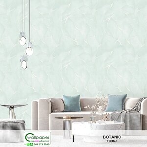 วอลเปเปอร์ลายดอกไม้ โทนสีฟ้า No.71016-3