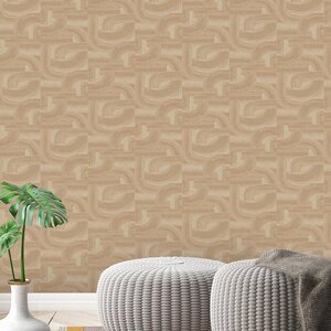 วอลเปเปอร์โมเดิร์น สีน้ำตาลทอง No.70321-2