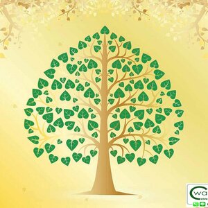 วอลเปเปอร์ลายต้นโพธิ์ THAI-39.