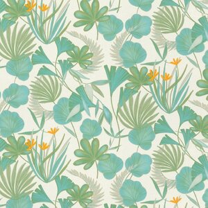 วอลปเเปอร์ลายใบไม้ดอกไม้