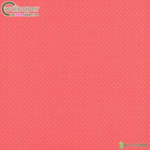 วอลเปเปอร์ติดผนังลายจุด สีแดง