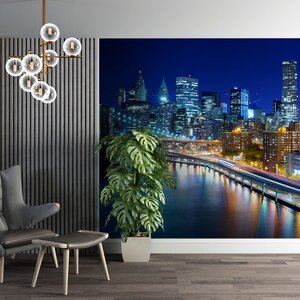 วอลเปเปอร์สั่งพิมพ์ภาพวิวเมือง ตึกสูง