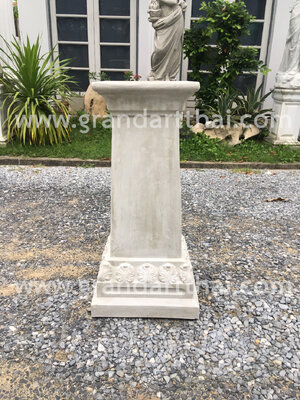 แท่นเหลี่ยมทรงสอบลายผักกาด