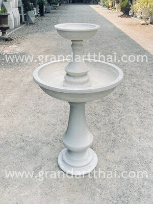 อ่างน้ำนกเรียบใหญ่ 2 ชั้น