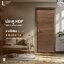 HDF DOOR รุ่น LOMINA ลายไม้เรียบหน้ากว้างเล็ก สี BRAZILIAN TEAK