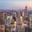 ภาพวิวสำเร็จรูป ภาพตึกสูง New York City USA.
