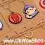 พวงกุญแจ แหวนจี้การ์ตูน ชิ้นละ 4 บาท Ohwowshop