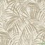 วอลเปเปอร์ติดผนังลายใบไม้สีน้ำตาล พื้นหลังสีครีม Tropical wallpaper
