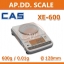 เครื่องชั่งดิจิตอลความละเอียดสูง ตาชั่งแบบความละเอียดสูง 600g ความละเอียด 0.01g ถาดชั่งขนาดเส้นผ่านศูนย์กลาง 128mm ยี่ห้อ CAS รุ่น XE Series 600g/0.01g