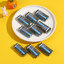 ยางลบ PLASTIC 5x2x1 cm [สีดำ]