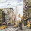 ภาพวิวสำเร็จรูป ภาพวาดสีน้ำมัน เมืองนิวยอร์ค