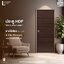 HDF DOOR รุ่น LOMINA ลายไม้เรียบหน้ากว้างเล็ก สี ELITE MAHOGANY