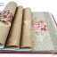วอลเปเปอร์ติดผนังลายดอกไม้โคมไฟระย้า สีน้ำตาล