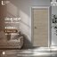 HDF DOOR รุ่น LOMINA ลายไม้เรียบหน้ากว้างเล็ก สี MUNA OAK