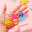 พวงกุญแจคริสตัล DIY งานกราฟฟิตี้ทำมือ ภาพวาดกาวคริสตัลแฮนด์เมด ลายการ์ตูนสามมิติ ชุดเจลภาพวาด 3D